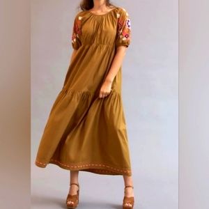 Anthropologie Let Me Be maxi dress size 1x